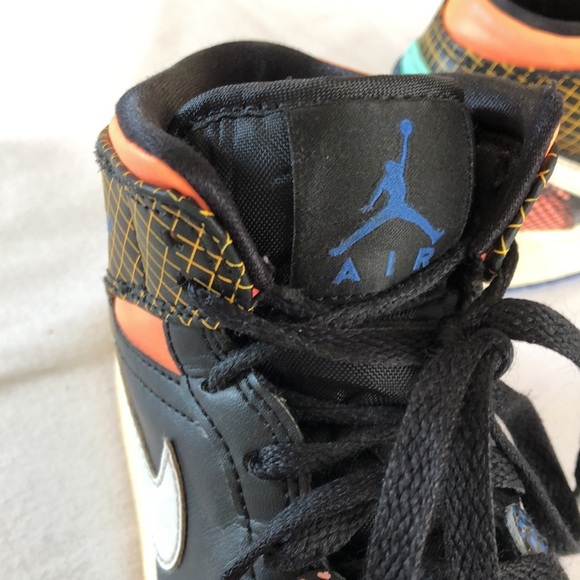 Jordan 1 Mid MMD Multi-Color Grid - Picture 6 of 17